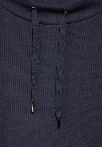 Shirt mit Streifenstruktur Blau 40