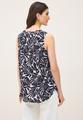 Gemustertes Blusentop L - Urban Dark Blue