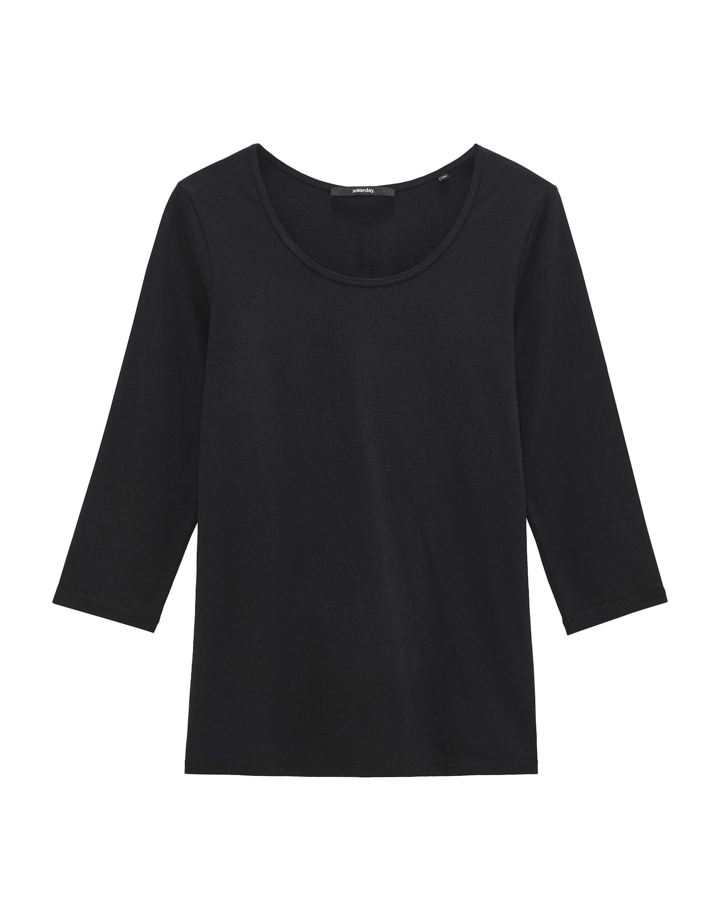 Basic-Shirt "Kain" - Schwarz / 38