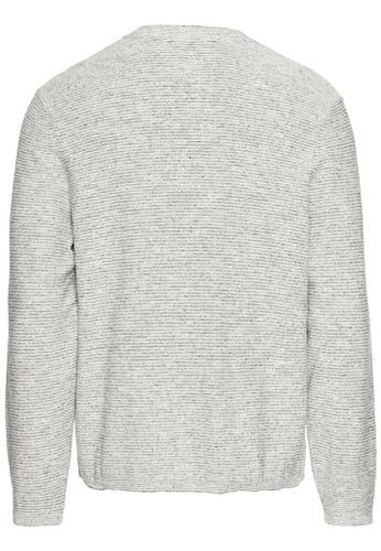 Henley Langarmshirt aus einem Baumwollmix Grau XXL