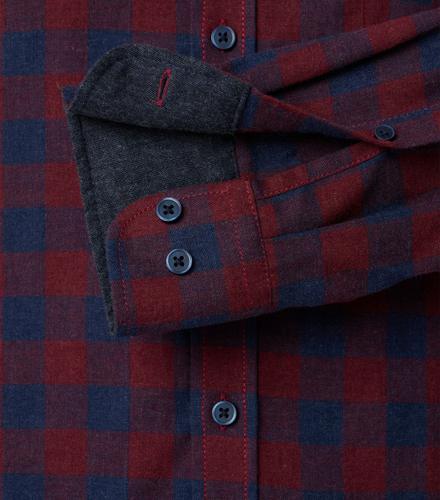Flanellhemd XL Casual Fit - Rot