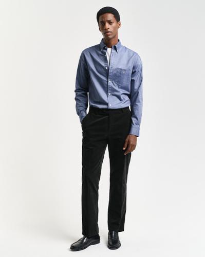 Regular Fit Classic Oxford-Hemd Blau M