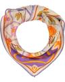 Nickituch Seidentuch mit sommerlichem Zitronen-Design OS - Smoky Grape