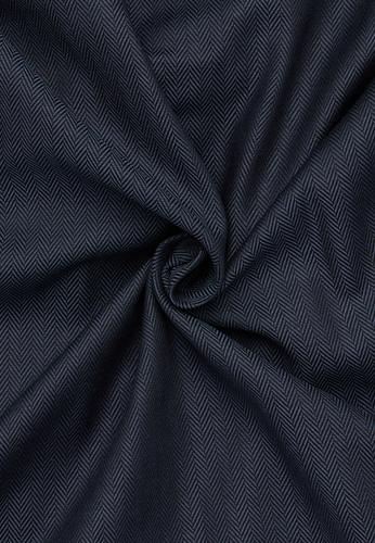 Hemd Fischgrat Langarm 40/Langarm - 65cm MODERN FIT - Anthrazit