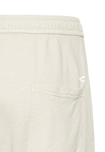 Bermuda Shorts mit elastischem Bund L Relaxed Fit - Beige