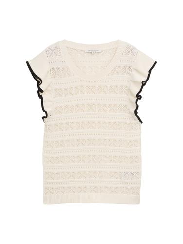Pullunder mit Volants XL Regular Fit - Off White