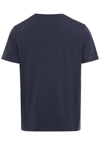 Basic T-Shirt aus nachhaltigem Organic Cotton Blau 3XL