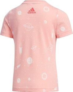 adidas Kinder Style Sommer T-Shirt 116 in Rot