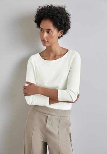 Shirt mit U-Boot-Ausschnitt 40 - Off White