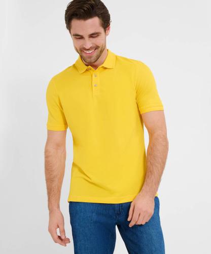 Style Pete XXXL Poloshirt, Halbarm, Polokragen, Kurze Knopfleiste, Gerader Schnitt - Canary