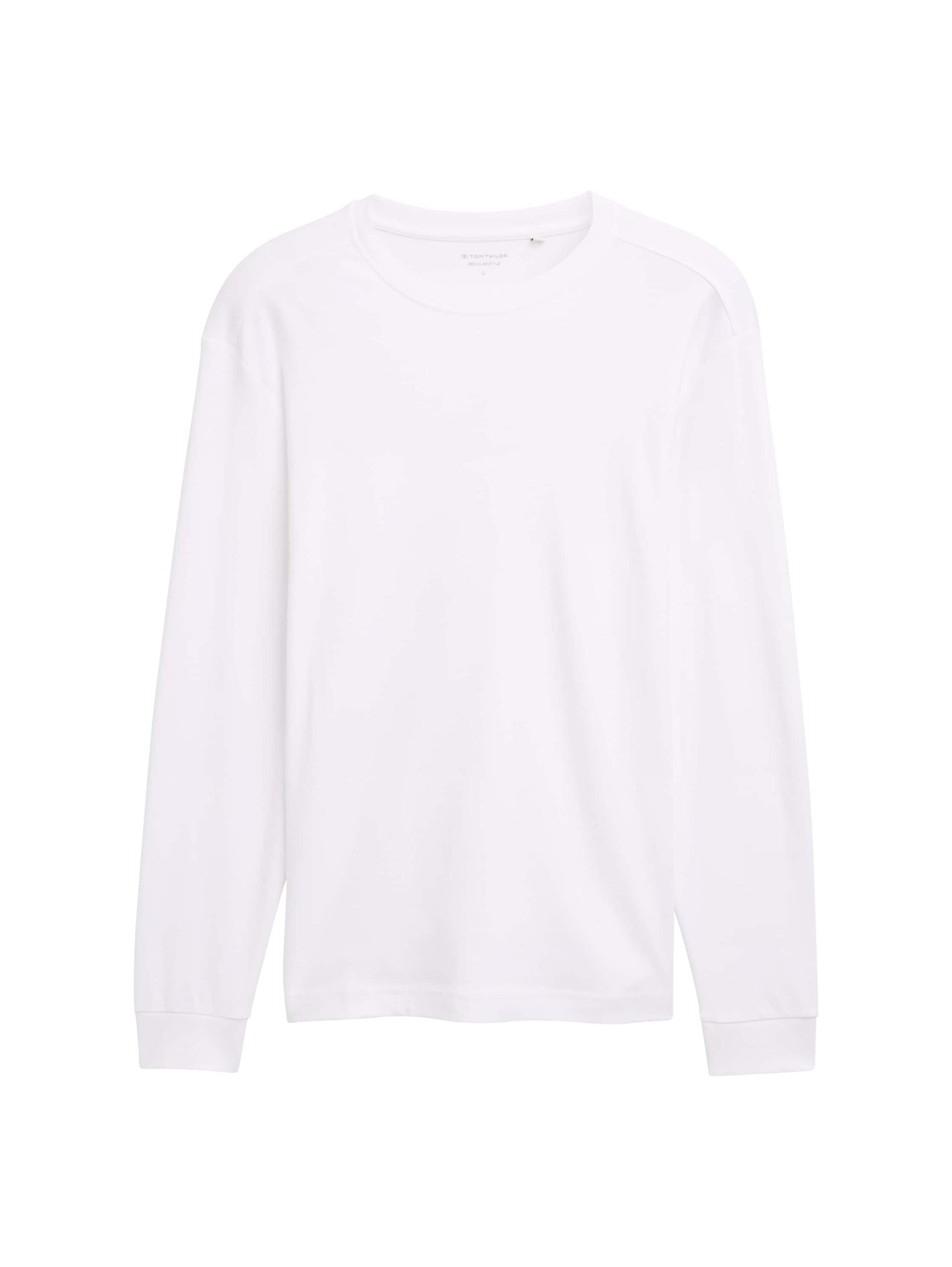 Langarmshirt aus Baumwolle XL Regular Fit - White