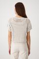 Ajour-Kurzarm-Pullover mit Lurex 38 - Seashell
