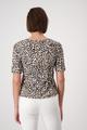 T-Shirt mit Leomuster 46 - Coffee Bean Gemustert