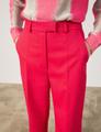 Elegante Hose mit weitem Bein Wide Leg 36 Lässige Passform - Cherry Red