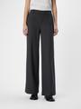 OBJLISA WIDE PANT NOOS 42 Weiter Beinschnitt - Medium Grey Melange