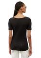 Slub-Jersey-T-Shirt regular Schwarz M