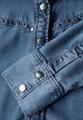 Jeansbluse mit Nieten 36 - Soft Mid Indigo