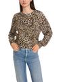 Leo-Bluse mit Plissee-Ärmel 42 - Granola