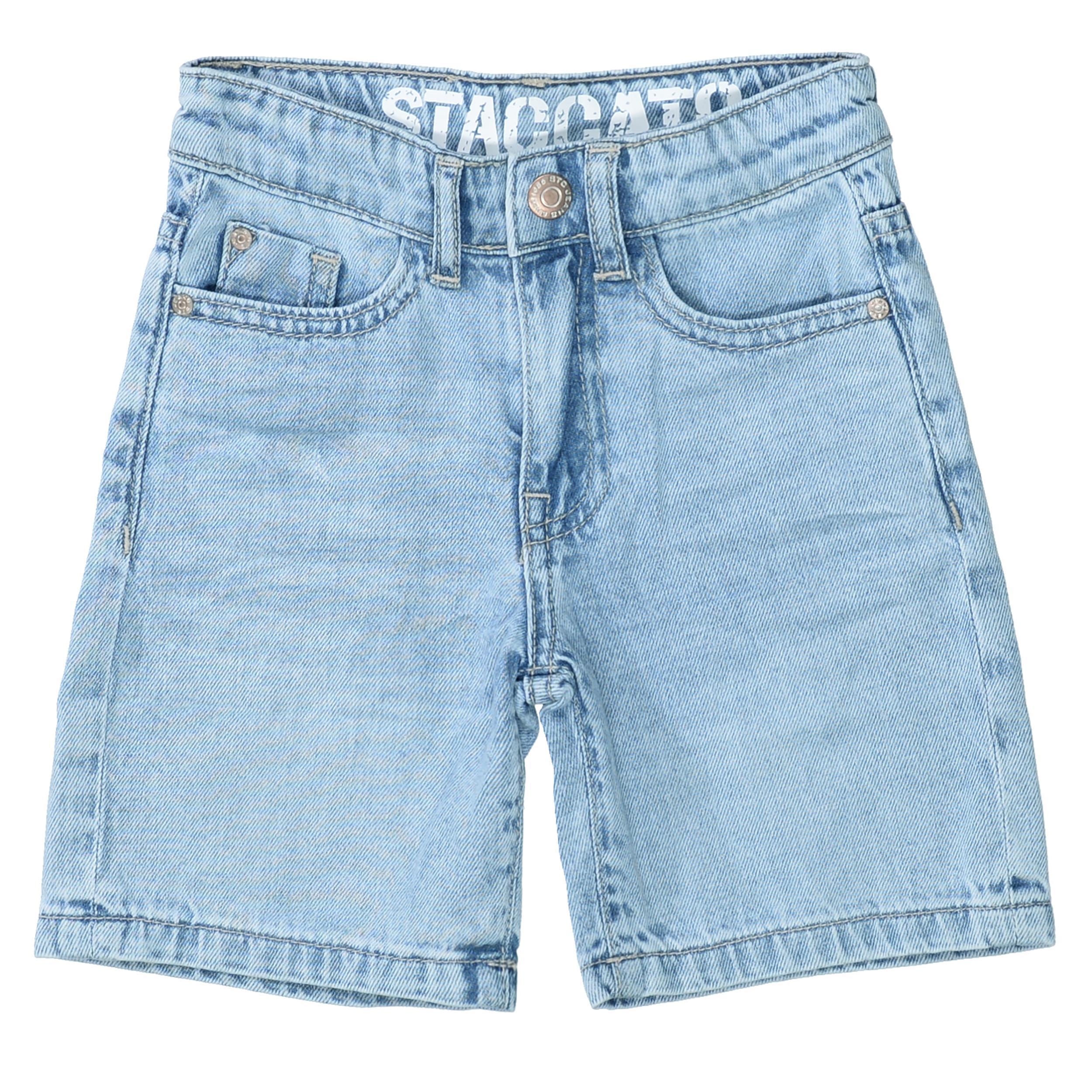 Kn.-Jeansbermudas, Loose Fit 98 - Light Blue Denim
