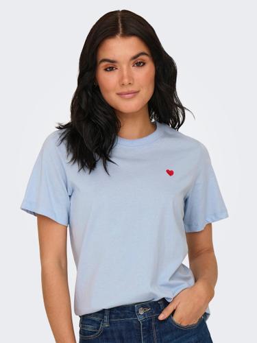JDYPISA S/S PRINT TOP JRS NOOS L Normal geschnitten - Kentucky Blue