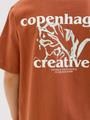 JORPAROS ELEMENT BACK TEE SS CREW JNR 152 Locker geschnitten - Arabian Spice
