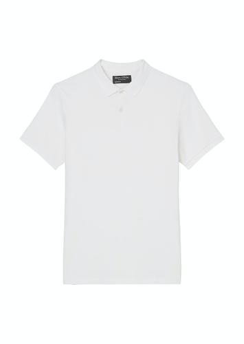 Poloshirt Piqué shaped Weiß L