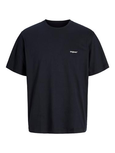 JORPAROS EASTER SKETCH TEE SS CREW N LN L Locker geschnitten - Black