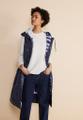 Gesteppte Long Weste Blau 38