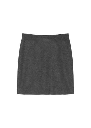 Woll-Minirock shaped Grau 34
