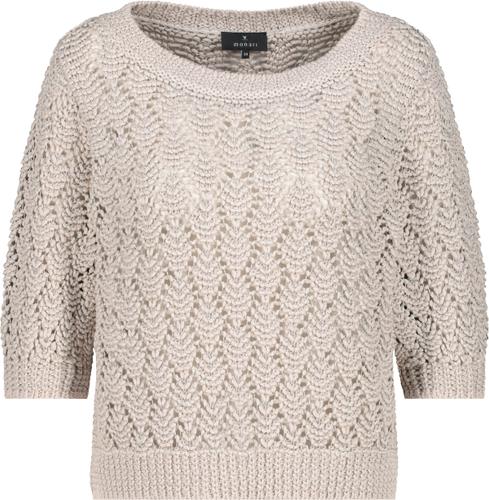 Strickpullover mit Lurex 44 - Warm Sand
