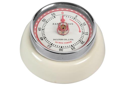 Kurzzeitmesser Retro-Look 3cm Ø7cm creme