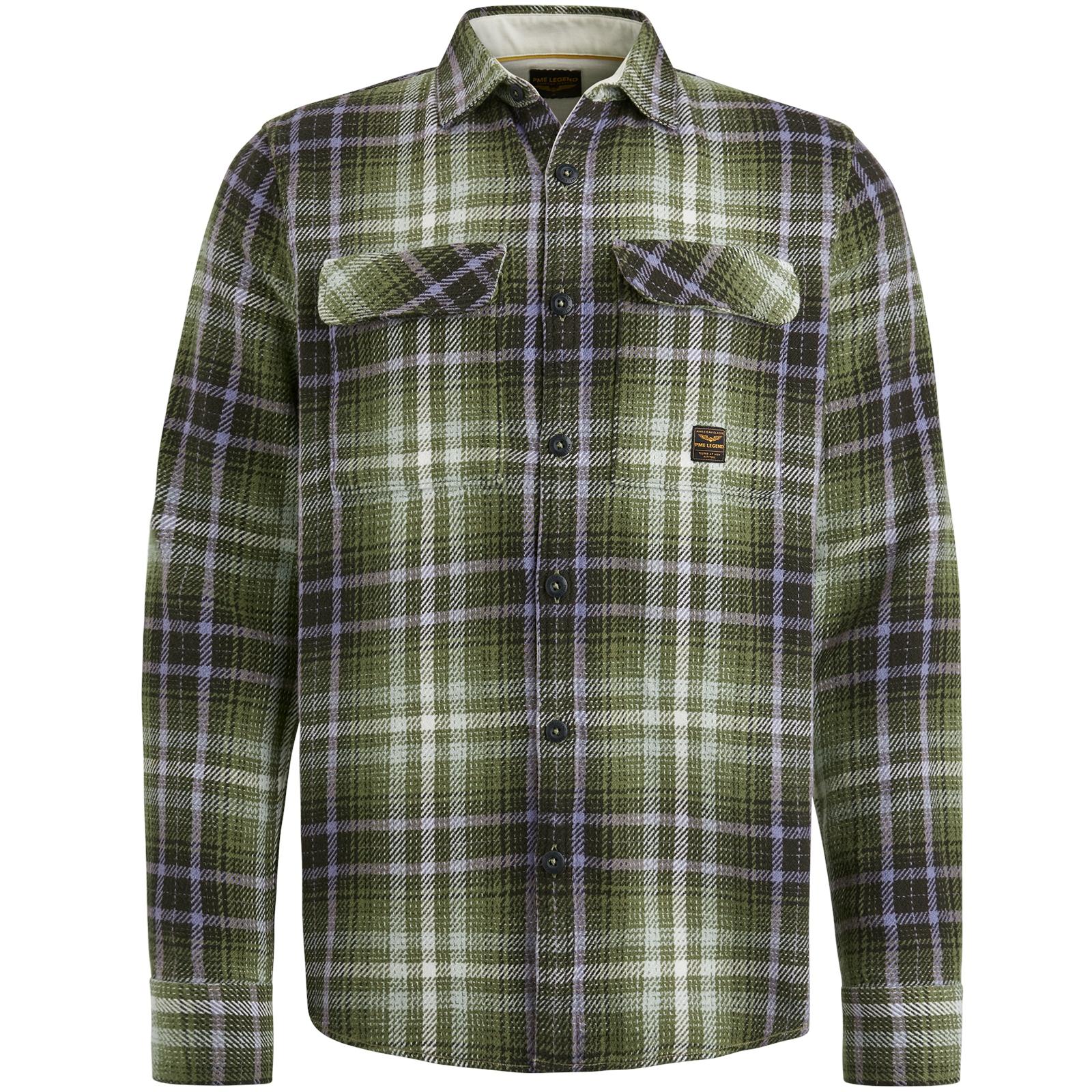 Long Sleeve Shirt Heavy Twill Check M Relaxed Fit - Rosin