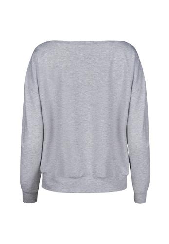 Skiny Damen Shirt langarm Night In Mix &amp; Match Grau 44