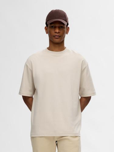 SLHLOOSEOSCAR SS O-NECK TEE NOOS Grau XXL