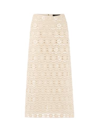 Ajour-Rock mit Mini-Perlen 36 - Bright Ecru
