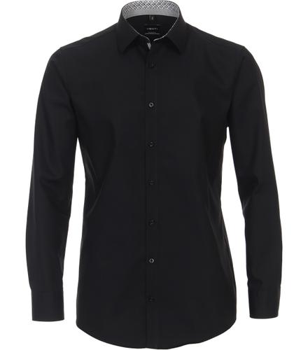 Businesshemd 38 Modern Fit - Schwarz