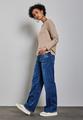 Shirt mit Raffungen Beige 38