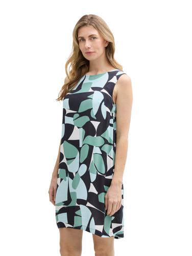 Kleid aus Viskose 36 Regular Fit - Green Dots And Shapes Design