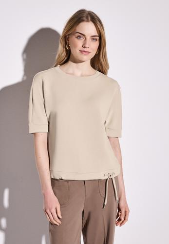 Silk-Look T-Shirt 42 - Cotton Beige
