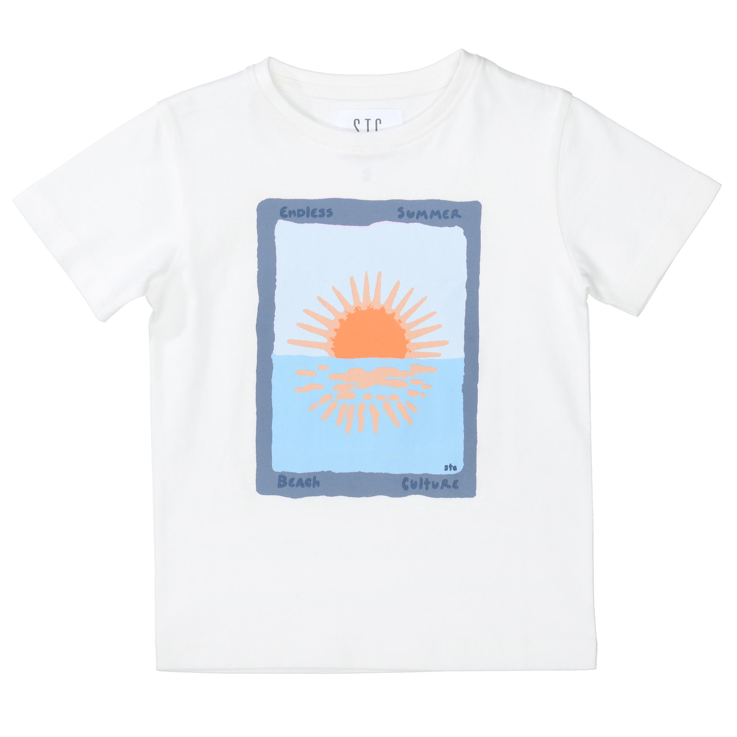 Kn.-T-Shirt 104/110 - Cream White