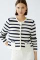 Strickjacke reine Baumwolle Weiß 44