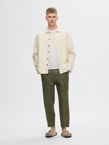 SLH180 RELAXED CROPPED MAGNUS SUN PANT S Locker geschnitten - Forest Night