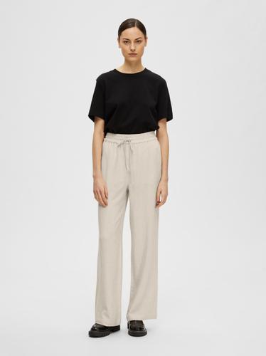 SLFVIVA-GULIA HW LONG SUN PANT NOOS 38 Normal geschnitten - Sandshell