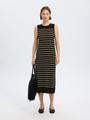 SLFESTHER SL KNIT CONTRAST DRESS S Locker geschnitten - Black