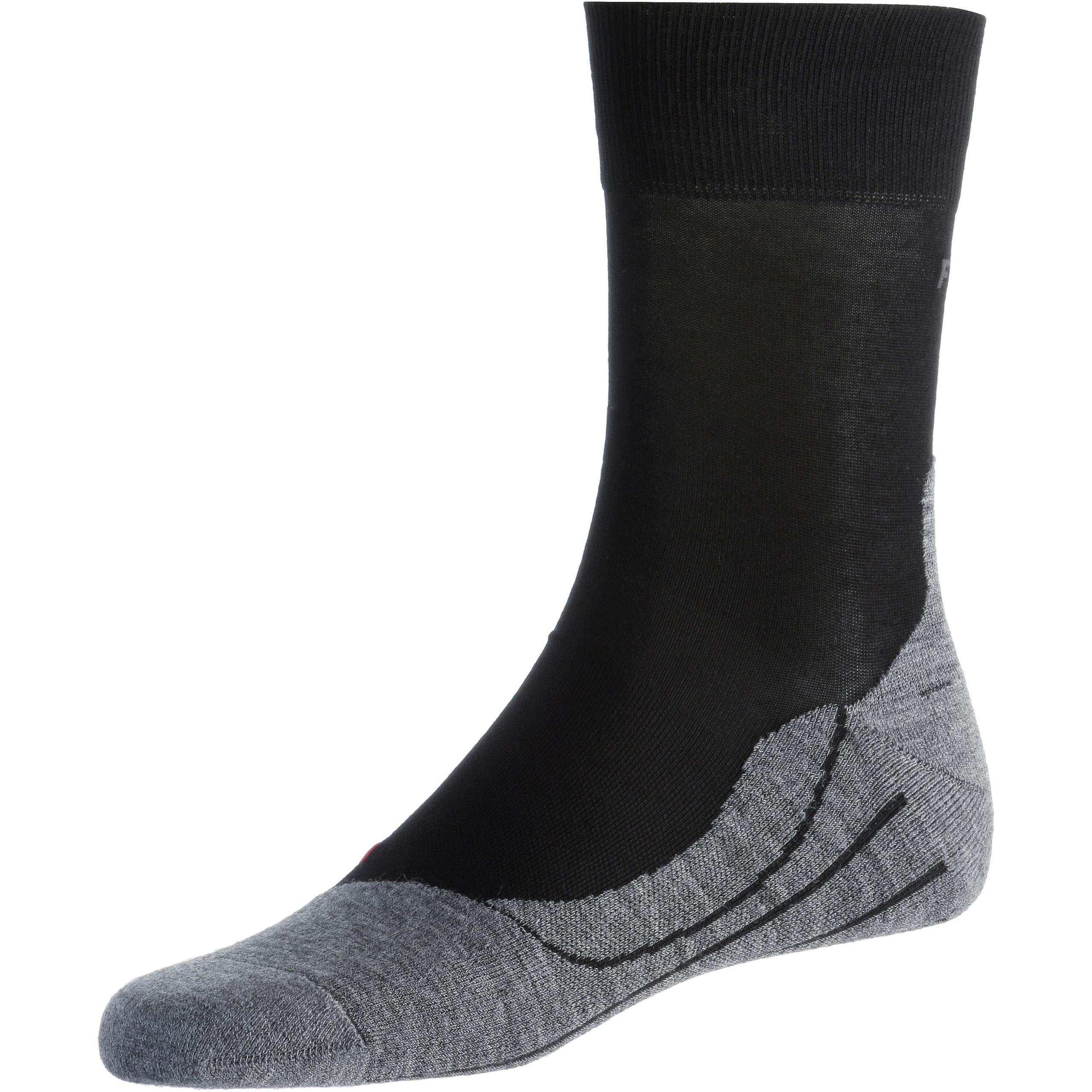 FALKE RU4 Herren Socken 42-43 in Schwarz