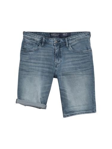 TTPIERS SLIM Jeans Shorts mit Stretch XXL Slim Fit - Mid Stone Blue Grey Denim