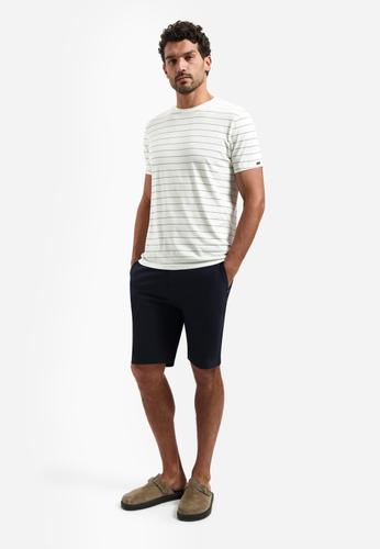 T-Shirt Crewneck Pin Stripe Garment Dyed L Regular Fit - Kit