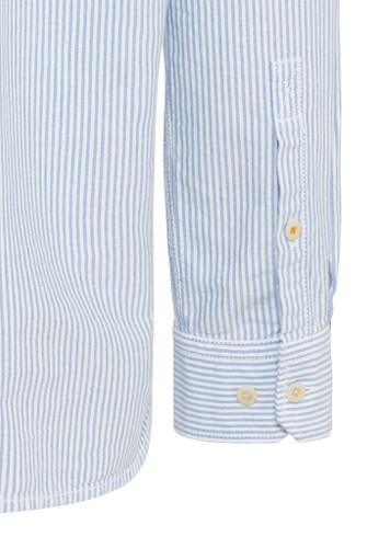 Oxford Streifenhemd aus nachhaltigem Organic Cotton Blau 4XL