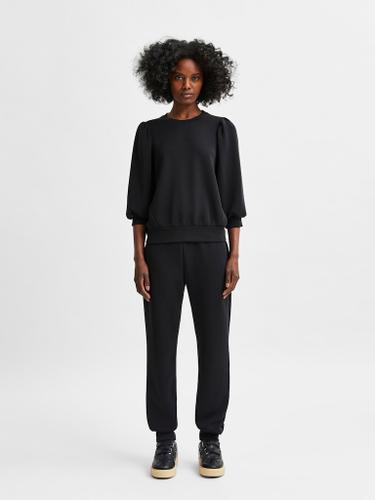 SLFTENNY 3/4 SWEAT TOP NOOS Schwarz L