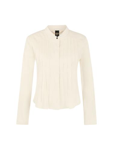 Feminine Jacke mit Biesenverzierung 38 - Bright Ecru